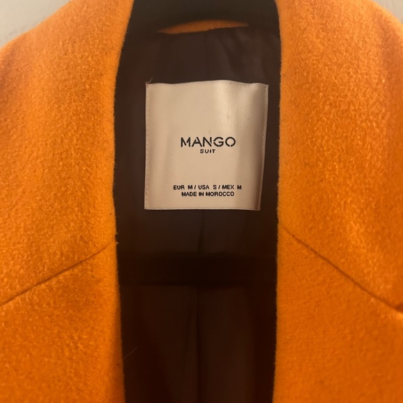 Orange Mango Pea Coat - Picture 2 of 4